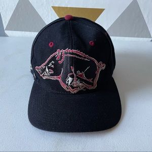 Vintage ARkansas Razorbacks Fitted Hat